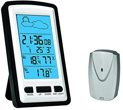 Omega ows01 Weather Station with External Probe and Clock