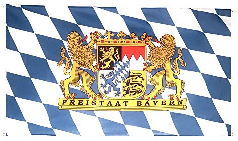 Flaggenfritze® Balkonflagge Deutschland Bayern Freistaat
