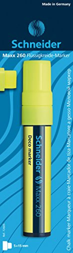 Schneider Windowmarker Maxx 260 (Deco-Marker mit Blockspitze 20 mm) gelb