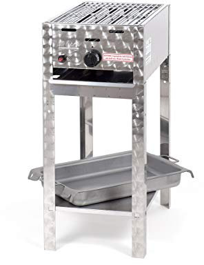 Gasgrill-Kombibräter 3,65 kW Standmodell mit Grillrost und Stahlpfanne 1-flammig Gasgrill Grill Gastrobräter Profigrill Verein
