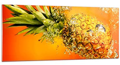 ARTTOR Bilder auf Glas 120x50cm Wandbild Glasdruck Küche - 2209