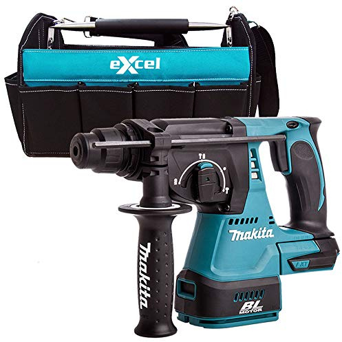 Makita DHR242Z 18v Li-ion Brushless 3 Mode SDS Rotary Hammer Body + LXT 4pc Bag