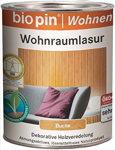 biopin Wohnraumlasur 0.375 L, weiß, 21510
