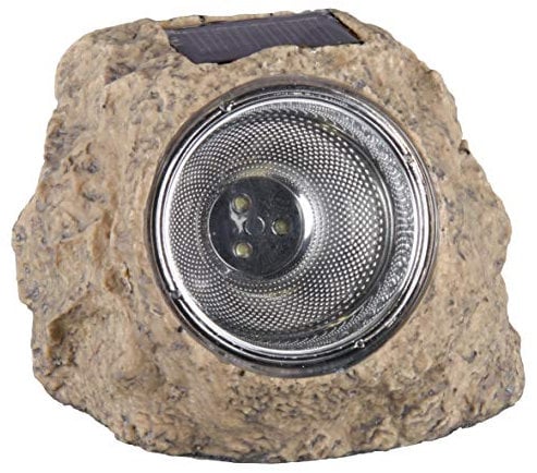 Smartwares Lampe solaire extérieure 10.009.37 Naxos – En forme de pierre