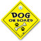 Dog on Board Autoschild, Dog On Board, Dog Car Schild, Neuheit Autoschild, Baby on Board Schild Stil, Stoßstangenaufkleber Stil, Hund im Auto, Hund im Fahrzeug, Hundeautoschild, Baby an Bord, Aufkleber