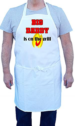 Big Daddy Is On The Grill Barbecue Apron For Dad