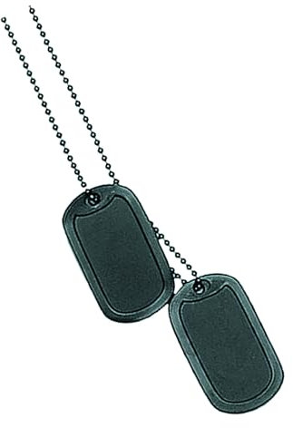 Mil-Tec US ERK.Marken-Satz SCHW. M.Silencer
