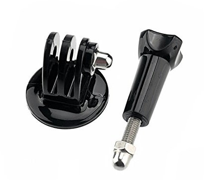 vhbw Adaptador de trípode con el Soporte de Montaje de 1/4 para cámaras Gopro HD Hero 3, 3 + Plus Black Edition
