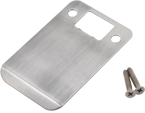 Round Corner Extended Lip Strike Plate, 2-1/4 x 3, (3-1/2 Overall Length), Antique Nickel by Stone Harbor Hardware
