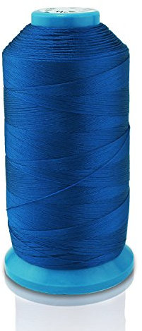 Aussel - Filo per cucire in nylon incollato, 1,370 m, dimensione T70 #69, per fodere, mercato all'aperto, tendaggi, perline, bagagli, borsellini Blue