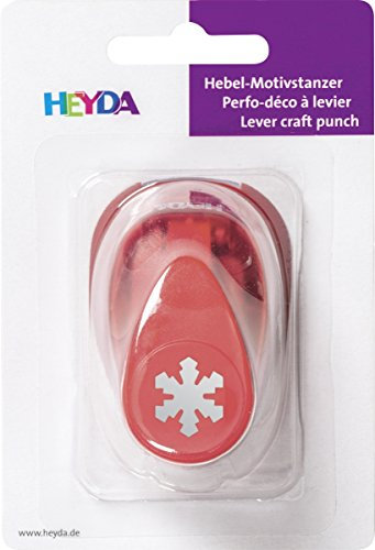 Heyda 203687428 Motivstanzer, klein Motivgröße: ca. 1, 7 cm, Motiv: Eiskristall