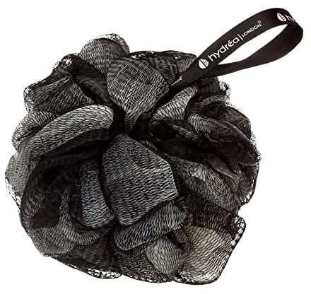 Large Fleur de Douche Exfoliante Noire et Blanche de Qualité Supérieure