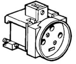 Prise de courant modulaire 20A 400V~ - 3P+T àéclips - 3,5 modules