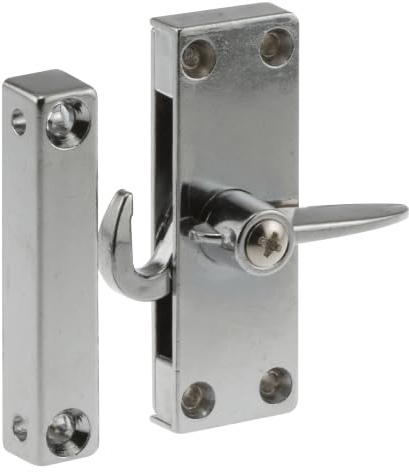 Prime-Line A 184 Sliding Screen Door Latch, Left Hand, Chrome Diecast (Single Pack)