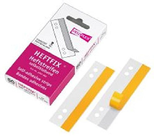 Heftstreifen HEFTFIX® - selbstklebend, PVC, 105 mm, glasklar, 50 Stück