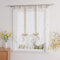 Raffrollos mit Band & Stickerei Raffgardinen Voile 1er-Pack B*H 100*140cm Sand
