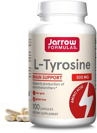 Jarrow Formulas, L-Tyrosine 500, 500 mg, 100 Capsules