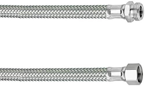 Cornat Flexibler Verbindungsschlauch - 100 mm Länge - 3/8 Zoll IG, 3/8 Zoll AG - Hochwertige Edelstahl-Umflechtung / Anschlussschlauch für Wasserhahn / Armaturenschlauch / Flexschlauch / T317309270