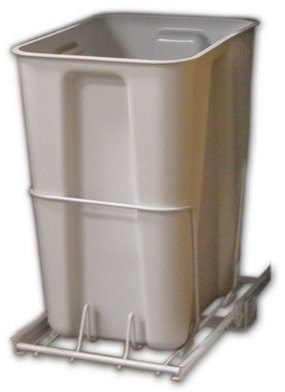 ClosetMaid 3103 Pull Out Trash Bin, 24-Quart, White