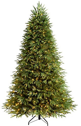 WeRChristmas Pre-Lit the Royal Fir Multi-Function Christmas Tree with 800-LED Lights - 8 feet/2.4 m, Green