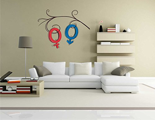 INDIGOS Wandtattoo, Bunt