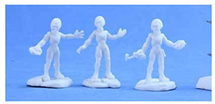 Reaper Bones Gray Alien Warriors Miniature