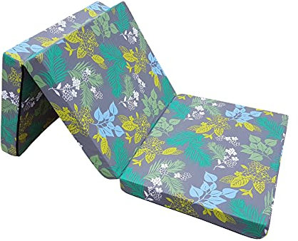 Natalia Spzoo - Faltmatratze 198 x 80 x 10 cm für einen erholsamen Schlaf – Klappmatratze mit abnehmbarem Bezug – 3-teilige klappbare Schlafmatte