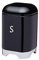 KitchenCraft Lovello Sugar Canister , 11 x 19 cm (4.5 x 7.5) - Midnight Black