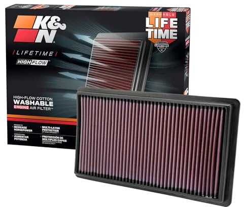 K&N 33-2395 Filtri Aria Sostitutivi Auto, Lavabile e Riutilizzabile