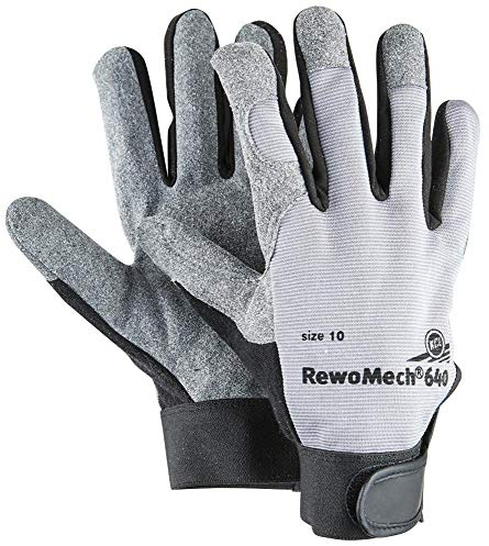 KCL 640 1 Paar, Gr. 11, RewoMech® 640 Schutzhandschuh aus Kunststoff, Leder