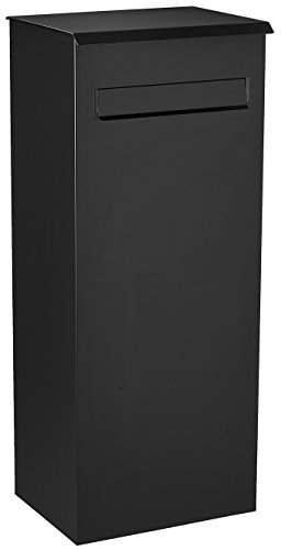 MEFA Postkasten OAK (481), schwarz, Entnahme hinten