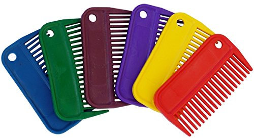 Peine para crines de PVC amarillo