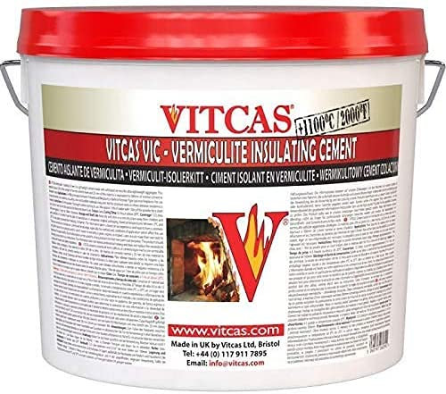 Vitcas 7.5L Vermiculite Insulating Cement - Cement Ready Mixed - Heat Resistant Cement – Insulation