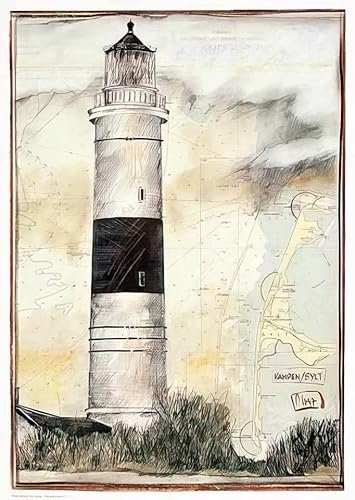 Kunstdruck/Poster: Ole West Kampen Sylt - hochwertiger Druck, Bild, Kunstposter, 21x29 cm