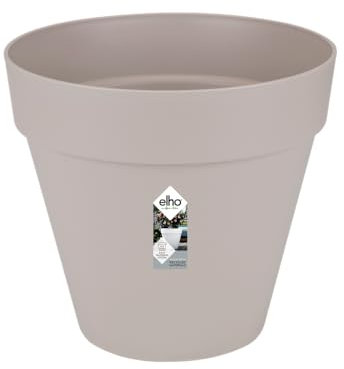 elho Loft Urban Rund 60 - Blumentopf für Außen - Ø 58.0 x H 54.0 cm - Grau/Warmes Grau