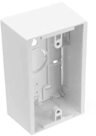 Leviton Surface Mount Backbox, Single Gang, 1.89, 42777-1WA, White, Plastic