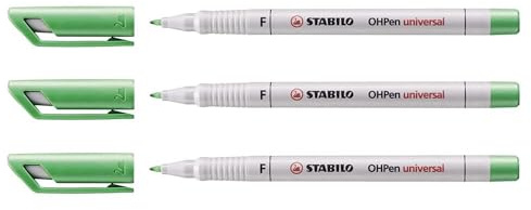 STABILO Folienstift OHPen universal, wasserlöslich, grün VE=3
