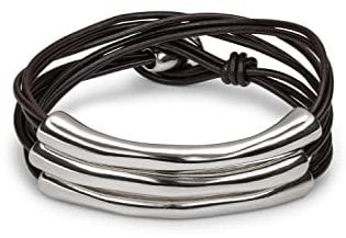 Uno De 50 Damen-Armband Versilbert Leder 16.5 cm - PUL0856MARMTL0M