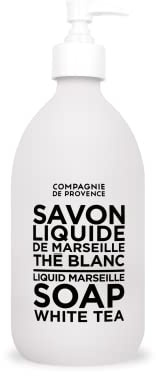 Compagnie de Provence Savon de Marseille Liquid Soap, White Tea, 16.7 Fl Oz