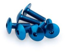 Puig: Blister 6 viti panciuto M6 x 20 mm. blu