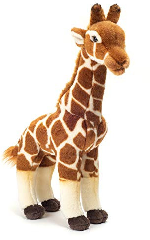 Teddy Hermann 90587 Giraffe stehend 38 cm, Kuscheltier, Plüschtier mit recycelter Füllung