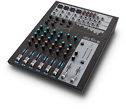 LD Systems VIBZ 10 C - 10-Kanal Mischpult mit Kompressor, schwarz