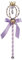 Disney Princess Rapunzel Tangled Classic Girls' Wand, 35.56 x 7.62 x 6.35 cm