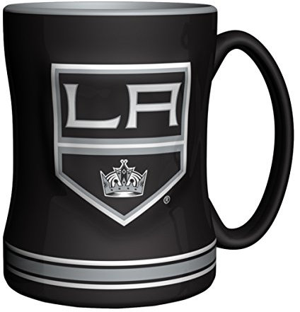 Boelter Brands NHL Unisex Tasse mit Relief, 436 ml, Unisex, schwarz, 14 oz