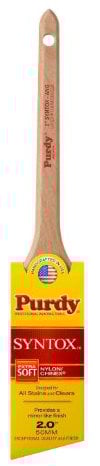 Purdy 144403620 SYNTOX Angled WOODCARE Brush 2IN 50MM Paint, Green, 2