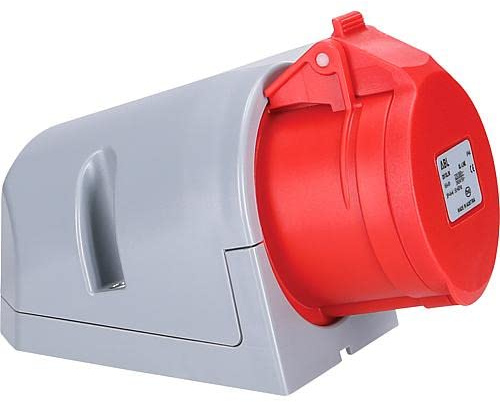 ABL Sursum D51SL30 D51SL30 CEE Wandsteckdose 16A 5polig 400V 10St. | schraubenlose Anschlusstechnik, selbstschließender Klappdeckel, Neigung 15°, IP44, 3-polig+N+PE, 400/230V, 6h, ÖVE, 1 Stück