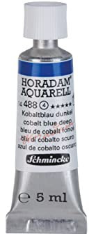 Schmincke – HORADAM® AQUARELL - feinste Künstler-Aquarellfarben, Kobaltblau dunkel - 5 ml