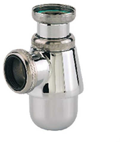 Siphon de lavabo nickelé mat réglable - 11/4 - Ø 32 mm - Valentin