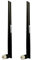 TECHTOO WiFi Antenna Dual Band 7dBi 2.4GHz/5.8GHz with RP-SMA Connector for Wireless Network Router USB Adapter PCI Card IP Camera DJI Phantom Wireless Range Extender FPV UAV Drone (Black 2-Pack)