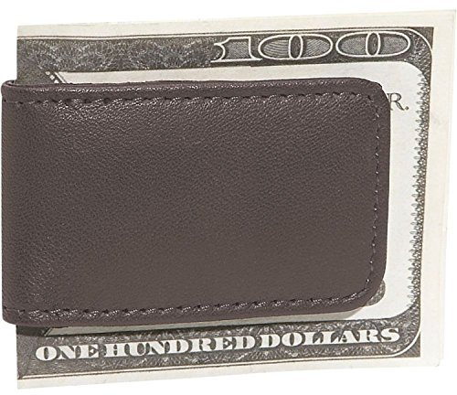 Royce Leather Magnetic Money Clip In Genuine Leather With Suede Lining Money Belt, Brown